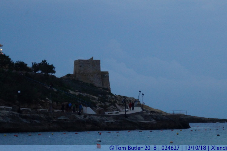 Photo ID: 024627, Xlendi Tower at dusk, Xlendi, Malta