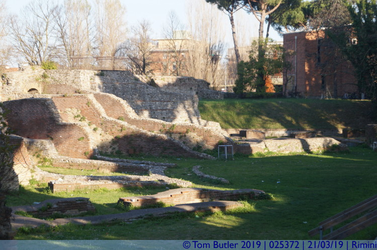 Photo ID: 025372, Ruins of the Amphitheatre, Rimini, Italy