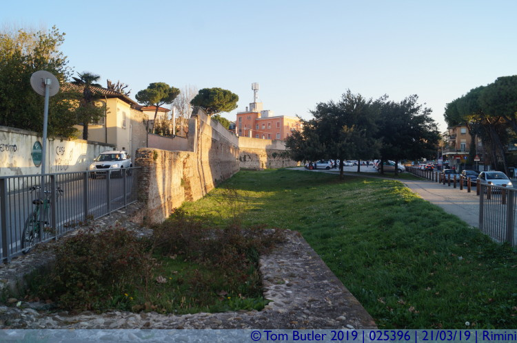 Photo ID: 025396, City walls, Rimini, Italy