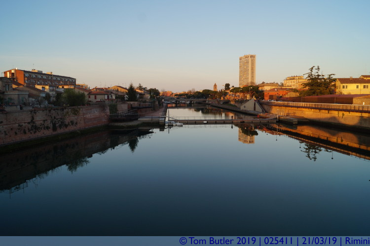 Photo ID: 025411, Looking up the Porto canale di Rimini, Rimini, Italy