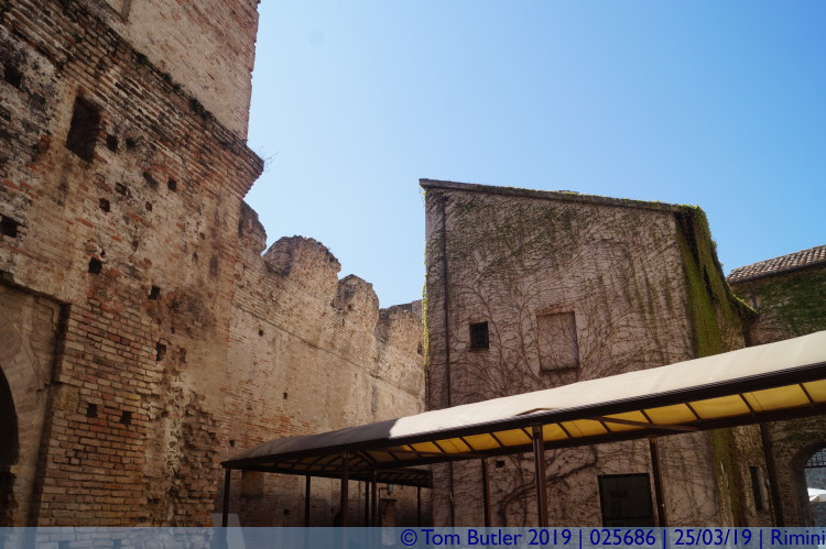 Photo ID: 025686, Castle walls, Rimini, Italy
