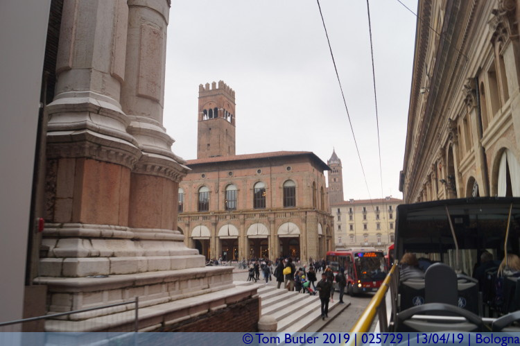 Photo ID: 025729, Entering Piazza Maggiore, Bologna, Italy