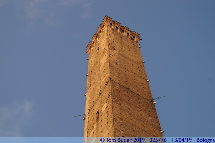 Photo ID: 025776, Top of the Asinelli tower, Bologna, Italy