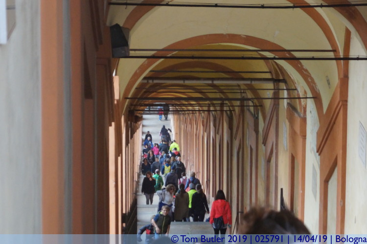 Photo ID: 025791, Looking down the Portico, Bologna, Italy