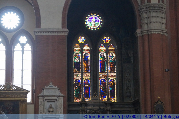 Photo ID: 025805, Stained glass, Bologna, Italy