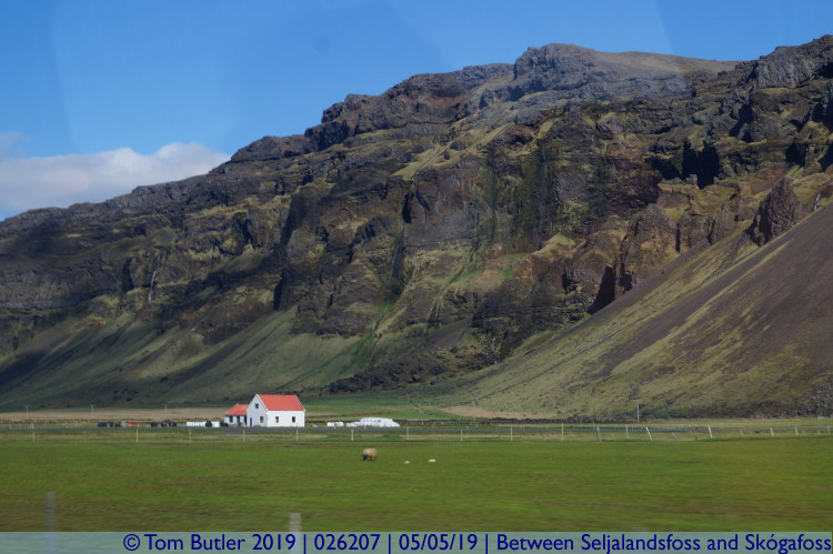 Photo ID: 026207, Small farm, Between Seljalandsfoss and Skgafoss, Iceland