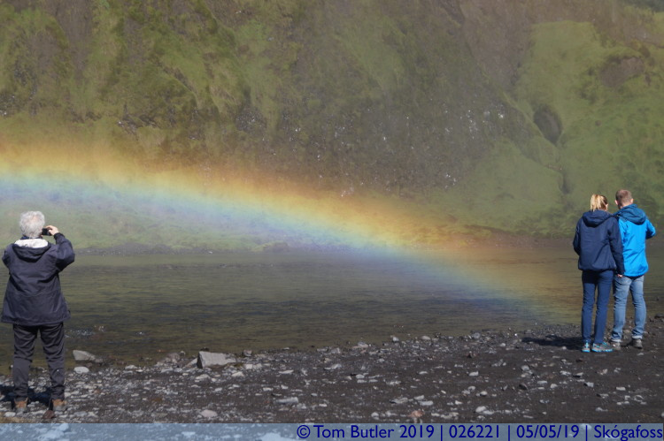 Photo ID: 026221, Standing on a rainbow, Skgafoss, Iceland