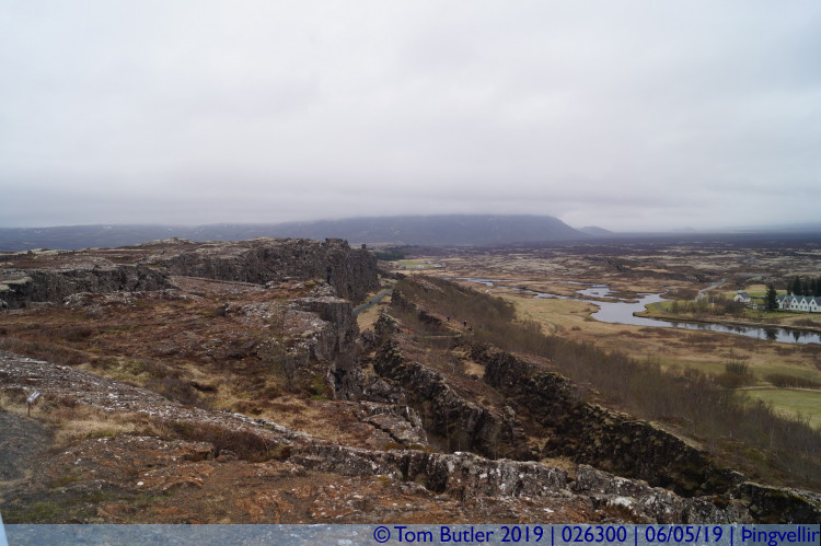 Photo ID: 026300, On the ridge, ingvellir , Iceland