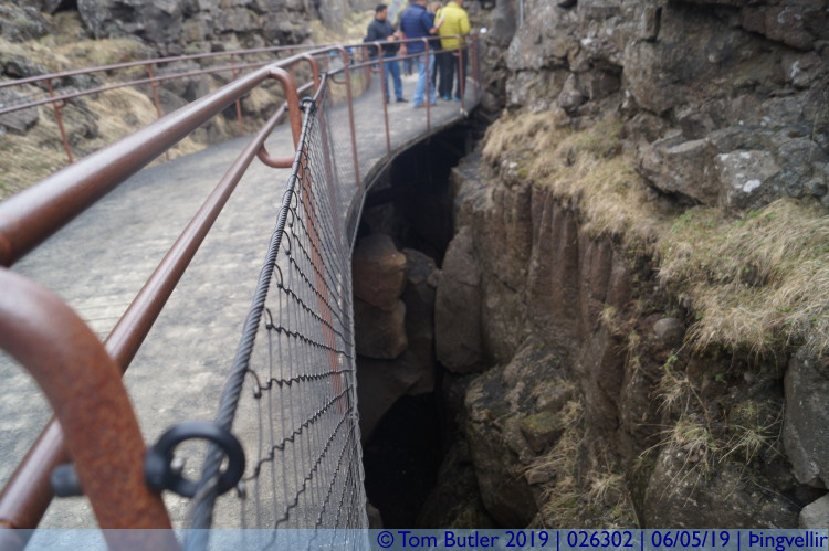 Photo ID: 026302, Beneath the walkway, ingvellir , Iceland