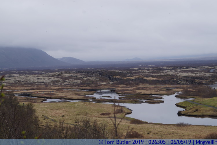 Photo ID: 026305, View across the rift valley, ingvellir , Iceland