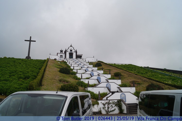 Photo ID: 026443, Stairs to the chapel, Vila Franca Do Campo, Portugal