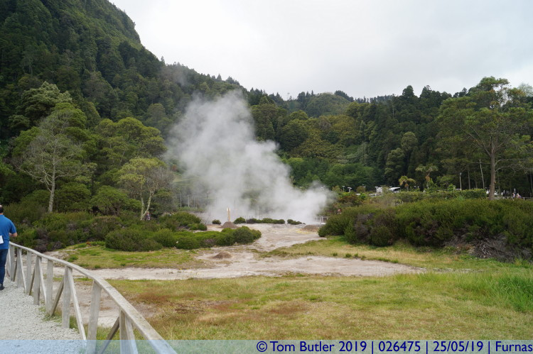 Photo ID: 026475, Approaching the vents, Furnas, Portugal