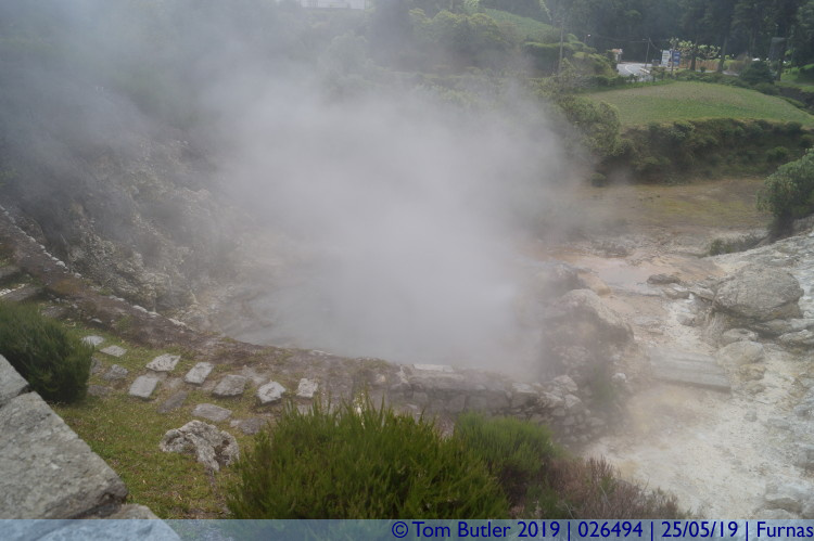 Photo ID: 026494, Looking down into a vent, Furnas, Portugal