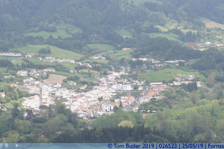 Photo ID: 026523, Furnas from the viewpoint, Furnas, Portugal