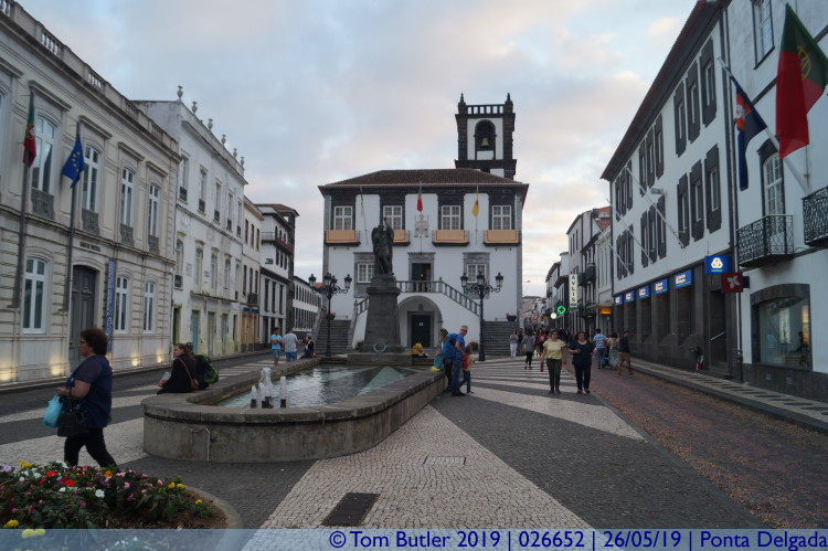 Photo ID: 026652, Town hall square, Ponta Delgada, Portugal