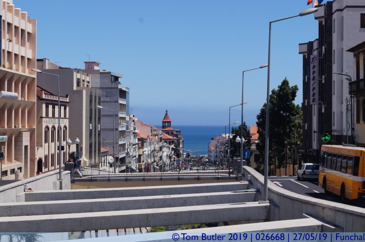 Photo ID: 026668, Looking down to the sea, Funchal, Portugal
