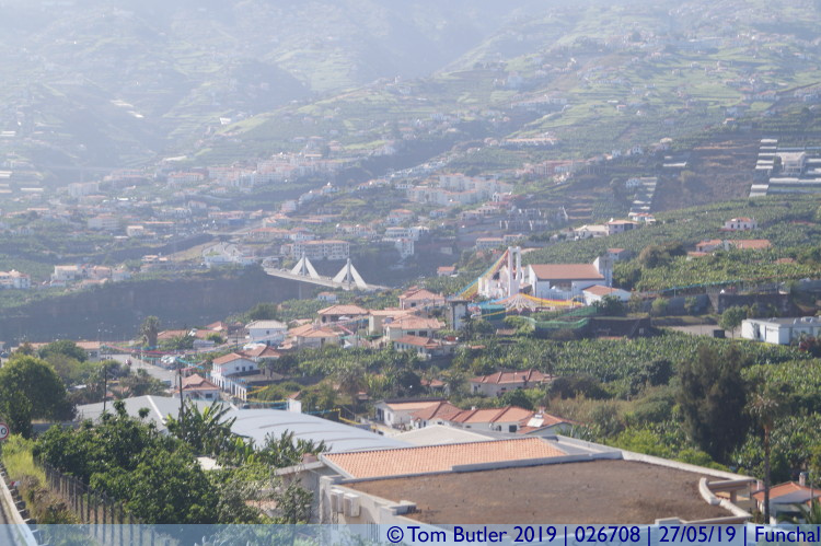 Photo ID: 026708, View from the motorway, Funchal, Portugal