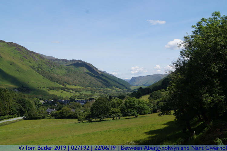 Photo ID: 027192, Looking up the valley, Between Abergynolwyn and Nant Gwernol, Wales