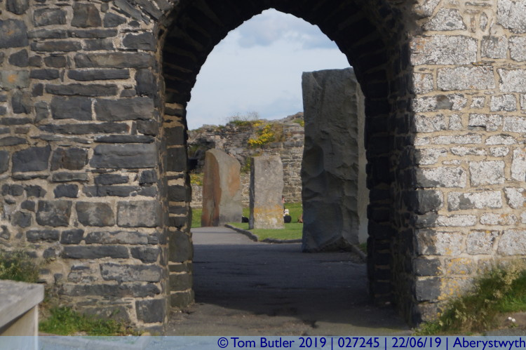 Photo ID: 027245, Entering the castle, Aberystwyth, Wales