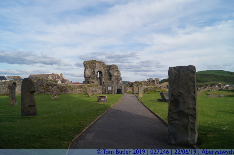 Photo ID: 027246, Inside the castle ruins, Aberystwyth, Wales