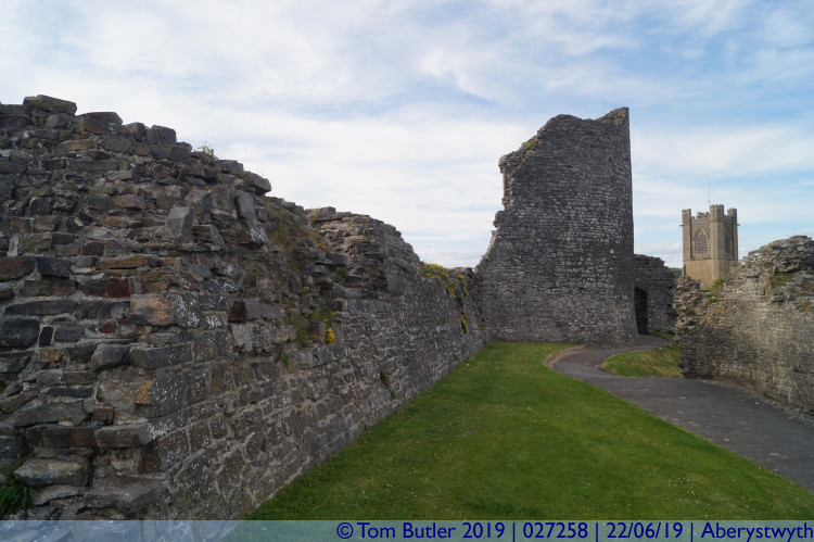 Photo ID: 027258, Rear walls, Aberystwyth, Wales