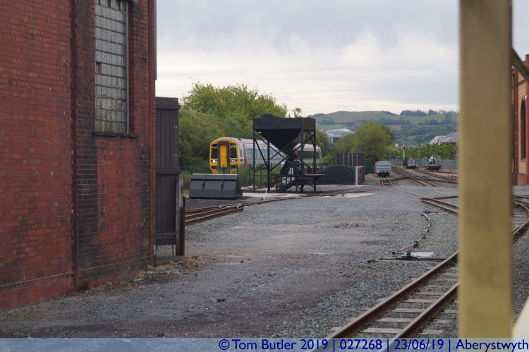 Photo ID: 027268, Big train from little train, Aberystwyth, Wales