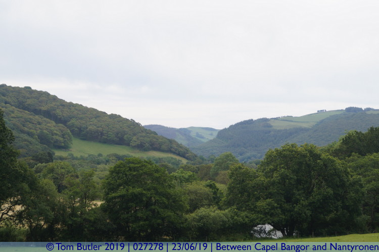 Photo ID: 027278, Looking to the hills, Between Capel Bangor and Nantyronen, Wales