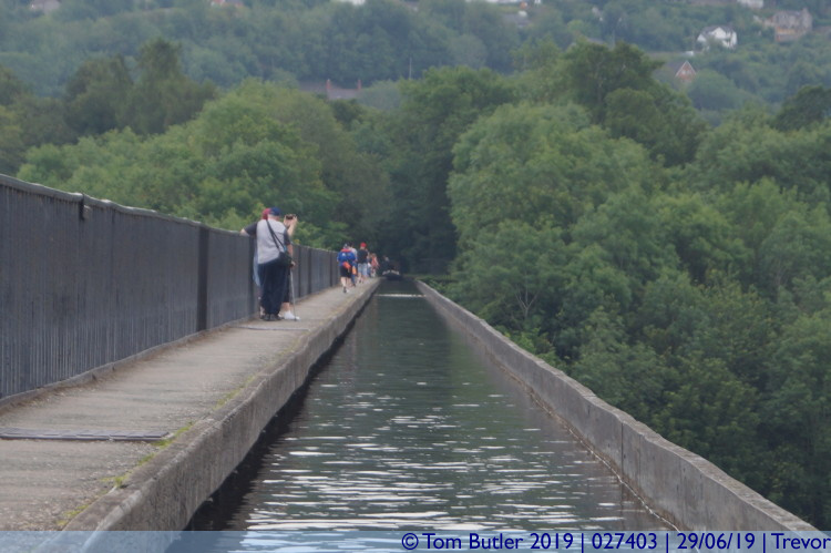 Photo ID: 027403, Heading along the aqueduct, Trevor, Wales