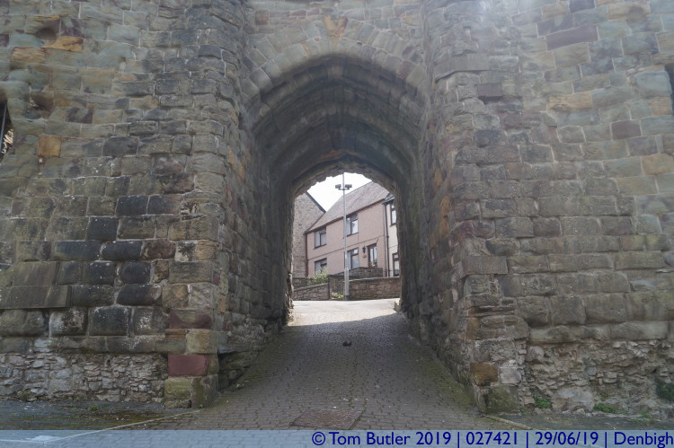 Photo ID: 027421, Entering the gate, Denbigh, Wales