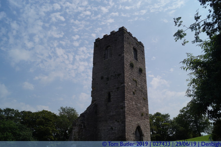 Photo ID: 027433, Tower of St Hilary's Chapel, Denbigh, Wales