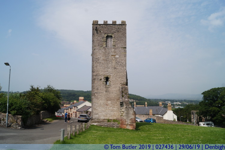 Photo ID: 027436, Chapel from the castle, Denbigh, Wales