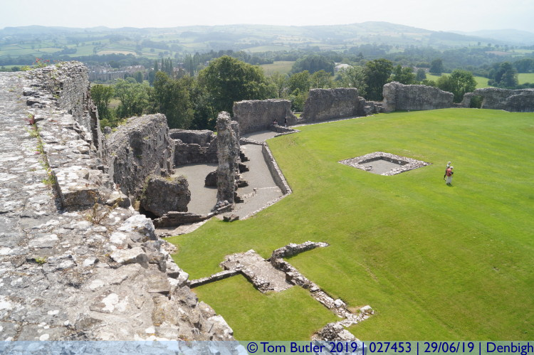 Photo ID: 027453, Inside the main fortifications, Denbigh, Wales
