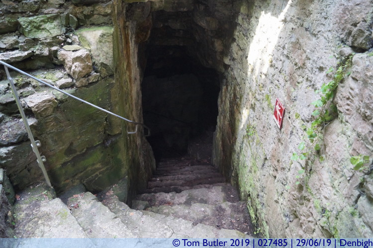 Photo ID: 027485, Descending Goblin Tower, Denbigh, Wales