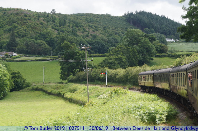 Photo ID: 027511, Waiting for the signals, Between Deeside Halt and Glyndyfrdwy, Wales