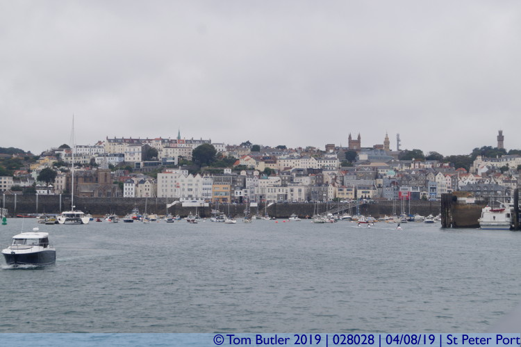 Photo ID: 028028, View from the harbour, St Peter Port, Guernsey