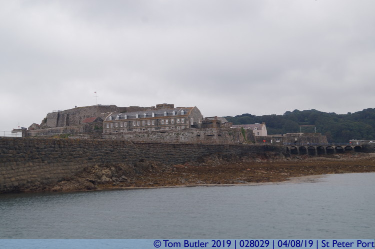Photo ID: 028029, Castle from the harbour, St Peter Port, Guernsey