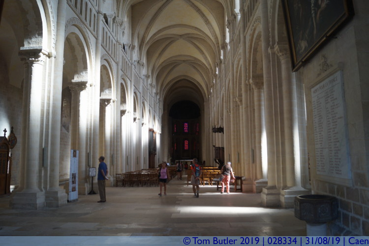 Photo ID: 028334, In the Abbey church, Caen, France