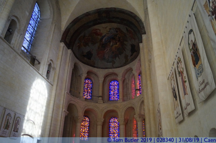 Photo ID: 028340, Inside the abbey church, Caen, France