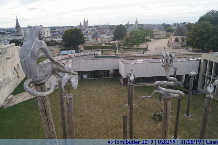 Photo ID: 028399, Behind the sculptures, Caen, France