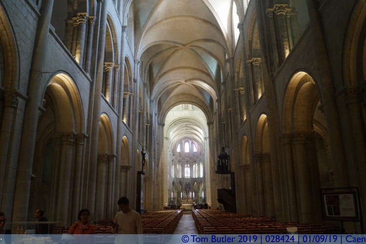 Photo ID: 028424, Inside the abbey church, Caen, France