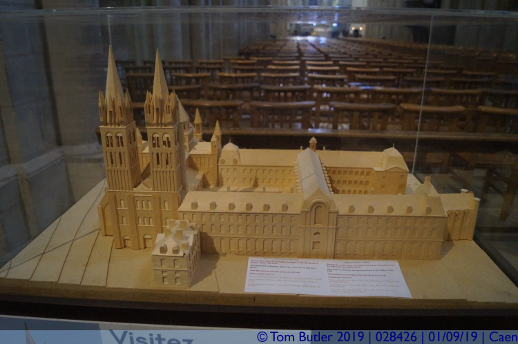Photo ID: 028426, Model of the Mens Abbey, Caen, France