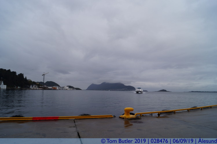 Photo ID: 028476, Incoming ferry, lesund, Norway