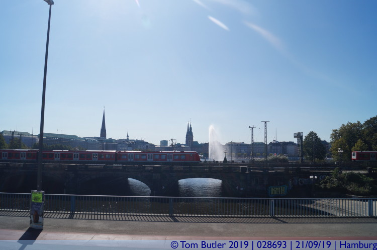 Photo ID: 028693, Crossing the Alster, Hamburg, Germany