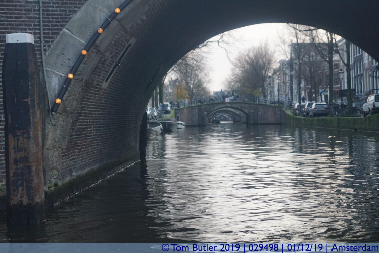 Photo ID: 029498, Looking down the Reguliersgracht, Amsterdam, Netherlands