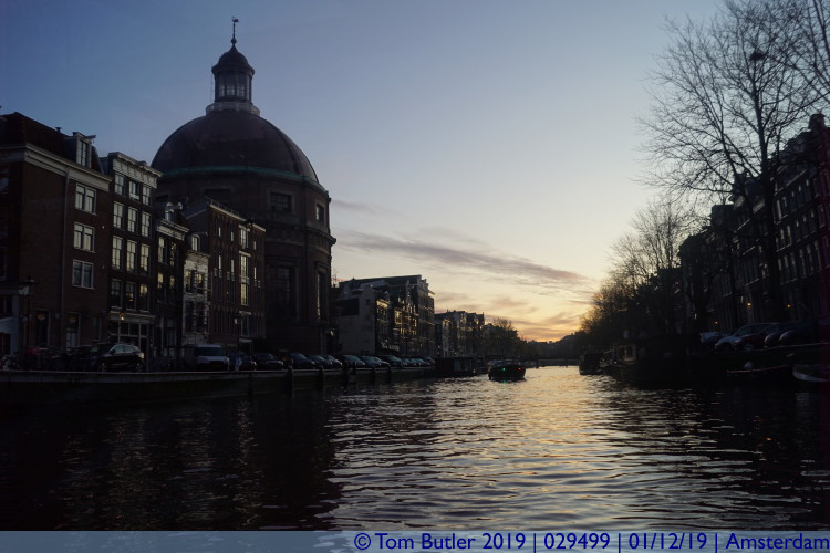 Photo ID: 029499, Sunset over the canals, Amsterdam, Netherlands