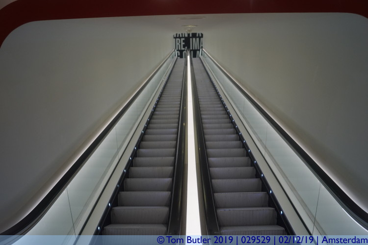 Photo ID: 029529, Exhibition Escalators, Amsterdam, Netherlands