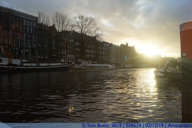 Photo ID: 029574, Sunset in the canals, Amsterdam, Netherlands