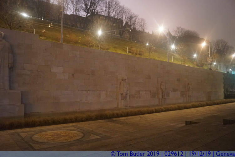 Photo ID: 029612, Looking along the wall, Geneva, Switzerland