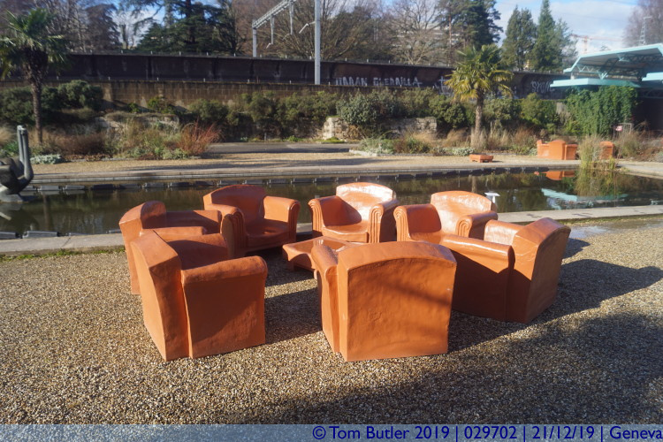 Photo ID: 029702, Stone arm chairs, Geneva, Switzerland