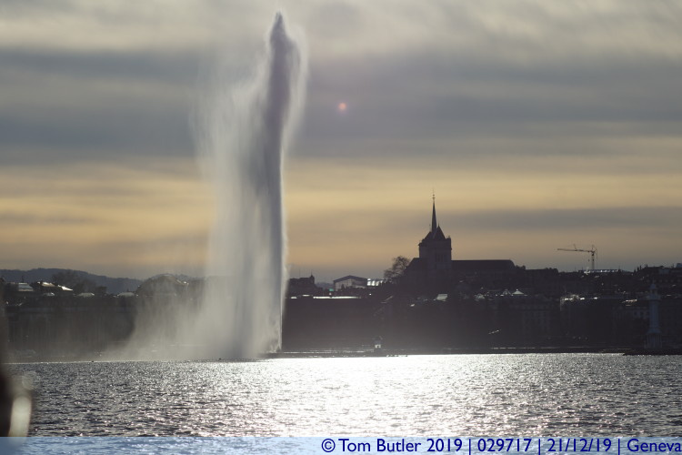 Photo ID: 029717, Jet d'Eau and Cathedral, Geneva, Switzerland